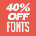 Post Thumbnail of 40% OFF Sale On Premium Fonts