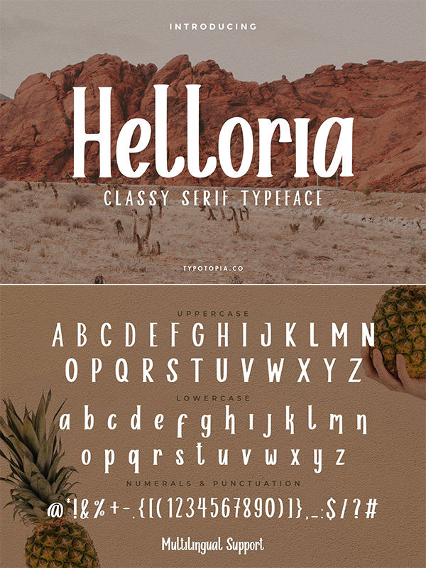 Helloria Classy Serif Typeface