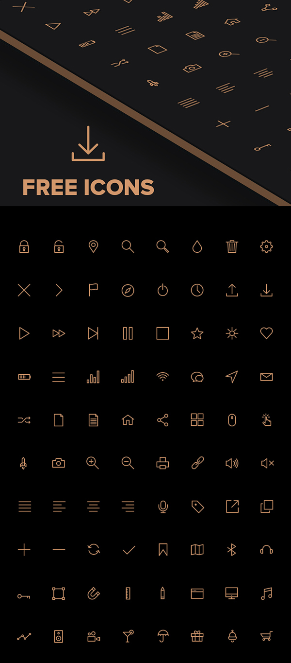 Free Crispy Icons in PSD, AI, SVG & Webfont - 80 Icons