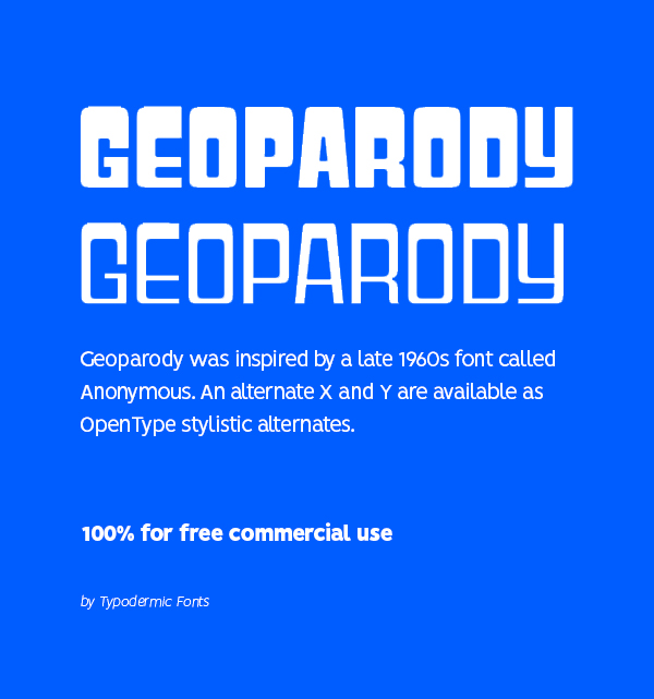 Geoparody Free Font