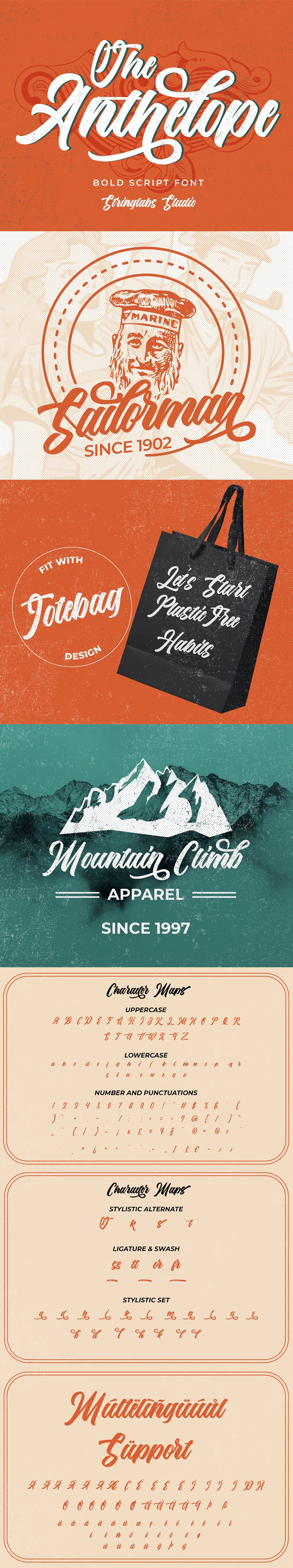 The Anthelope – Retro Script Free Hipster Font