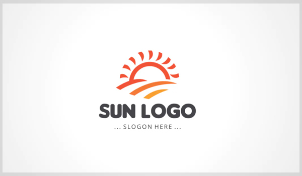 Sun Logo Template