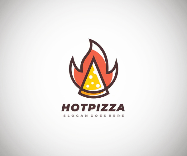 Hot Pizza Logo