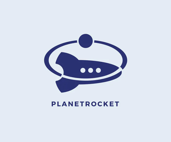 Planet Rocket Logo Template