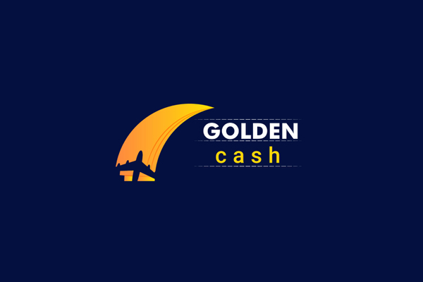 Golden Cash Modern Logo Design by Adobe Rana