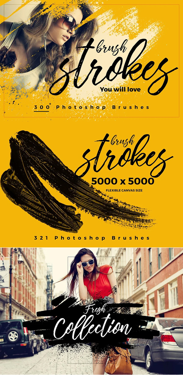 Brush-Strokes Photoshop Brushes