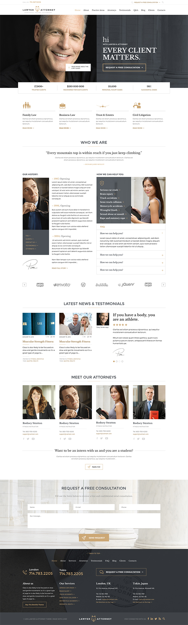 Lawyer & Attorney - Law Firm WordPress