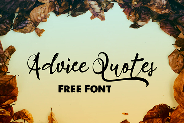 Advice Quotes Free Font