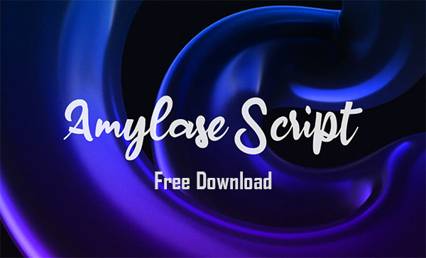 Amylase Script Free Font