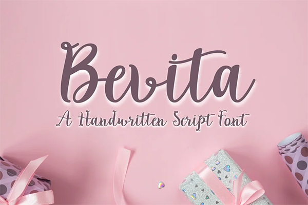 Bevita - A Handwritten Script Font