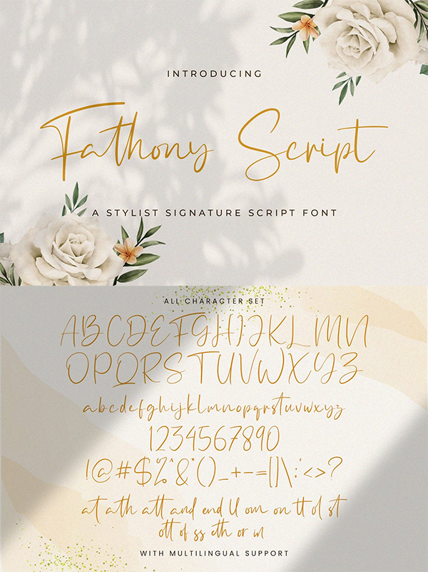 Fathony Script - Handwritten Font