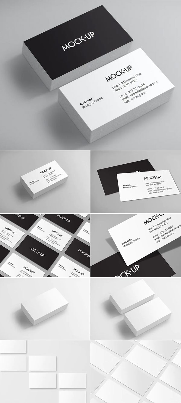 Clean Business Card Mockups