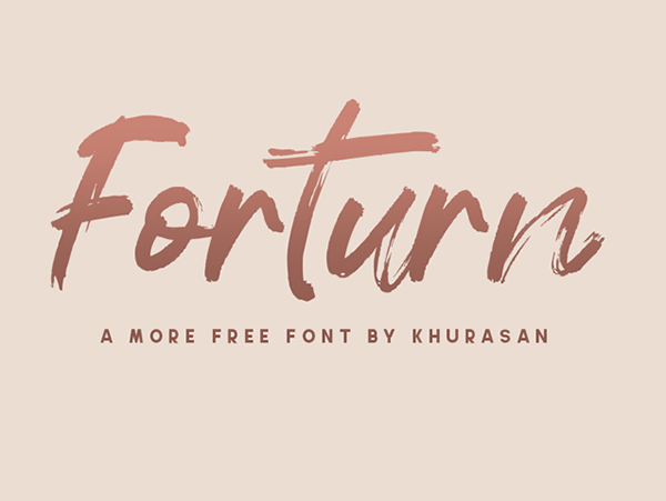 Forturn Brush Free Font
