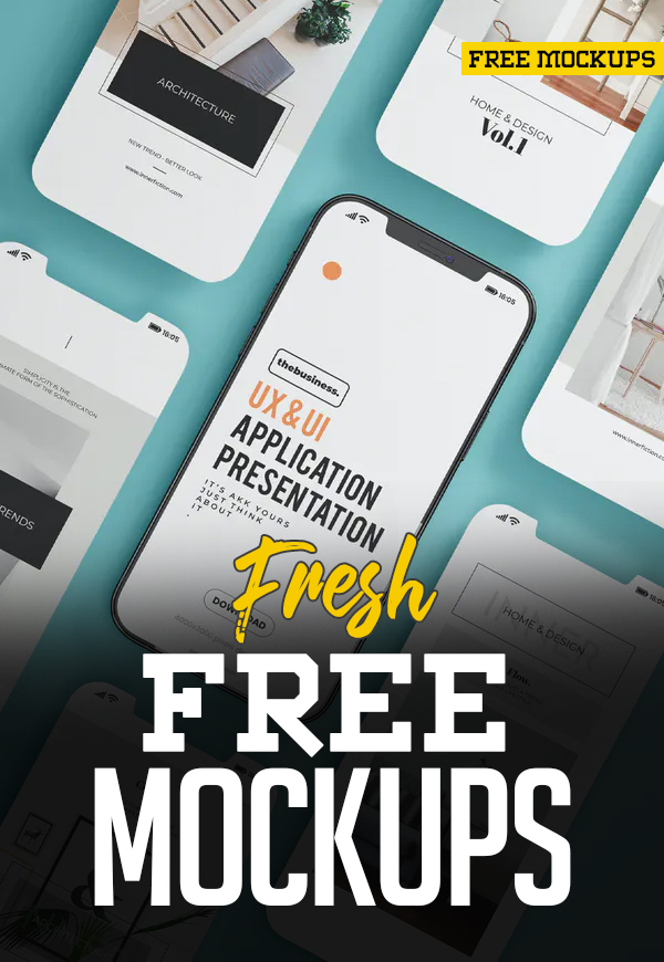 Fresh Free Mockup: 26 Hi-Qty MockUps For Designers