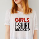 Post Thumbnail of 21 Best Girls T-Shirt Mockups