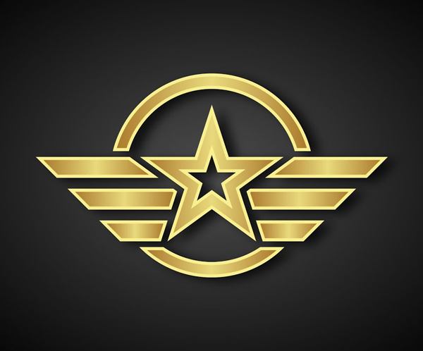 Design Golden Star Logo Template in Illustrator tutorials