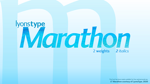 Marathon Free Font
