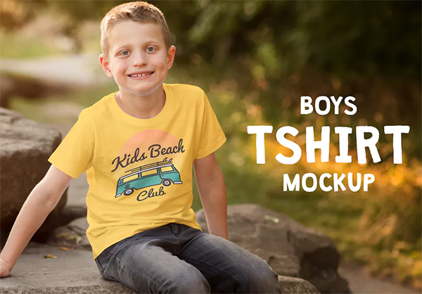 Boys T-shirt Mock-up