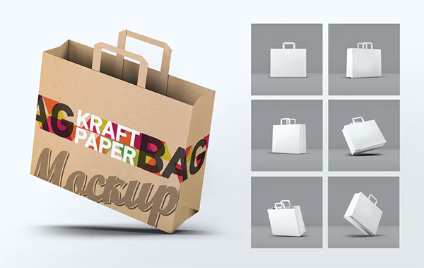 Kraft Paper Bag Mock-Up
