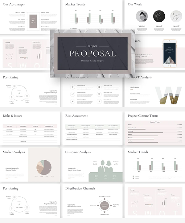 Elegant Project Proposal PowerPoint Template