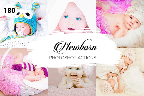180 Newborn Photoshop Actions