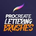 Post Thumbnail of 26 Best Lettering Procreate Brushes