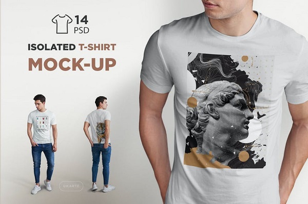 Isolated T-Shirt Mock-Up Font