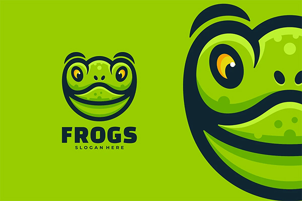 Frogs Simple Mascot Logo