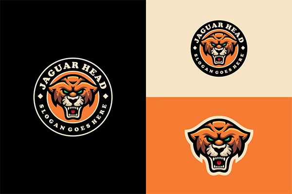 Jaguar Leopard Emblem Mascot logo