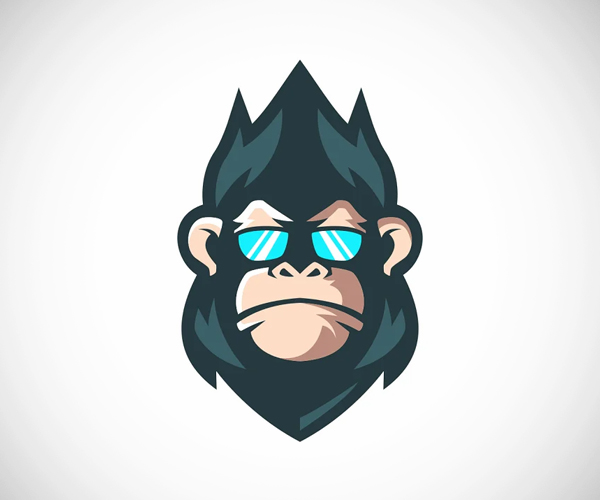 Monkey Cool Logo Template