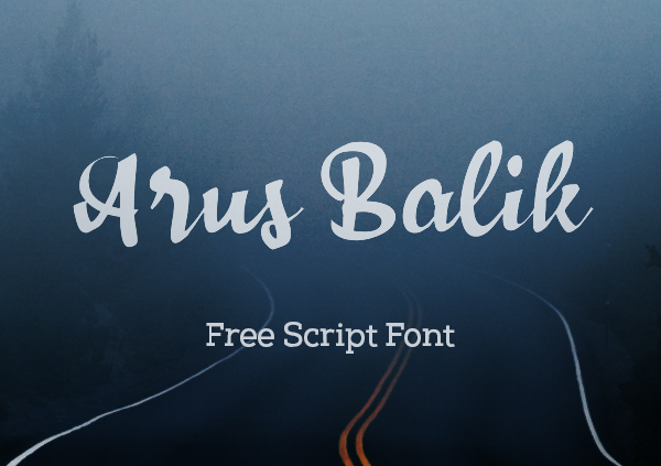 Arus Balik Script Free Font