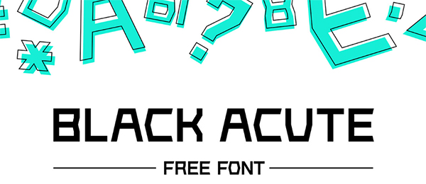 Black Acute Free Font