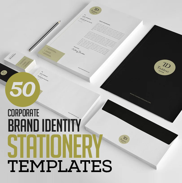 50 Professional Corporate Branding / Stationery Templates Design