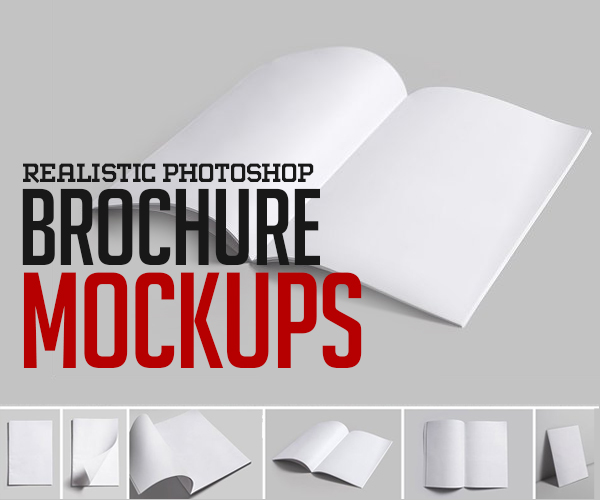 Realistic Brochure Mockups (20+)