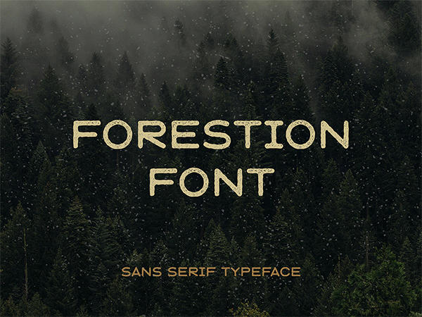 Forestion Display Free Font