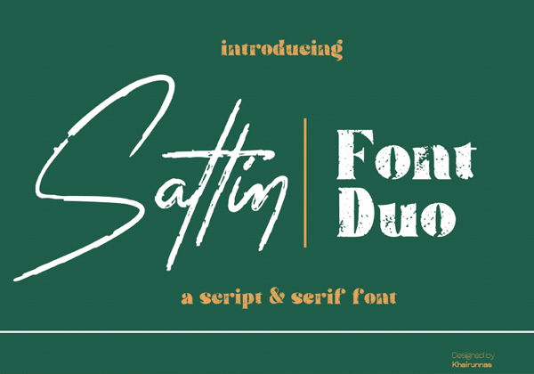 Sattin Free Font Free Font