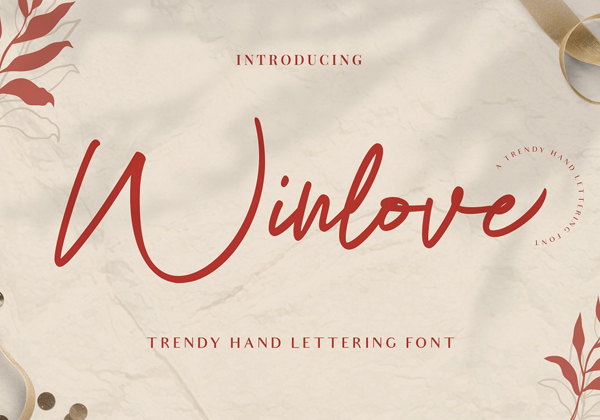 Winlove Handwritten Free Font Free Font