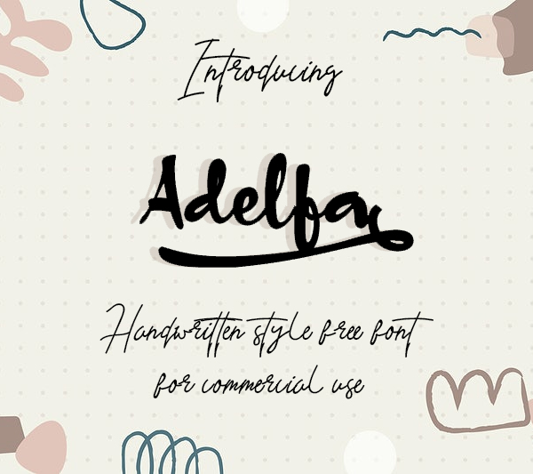 Adelfa Script Free Font Free Font