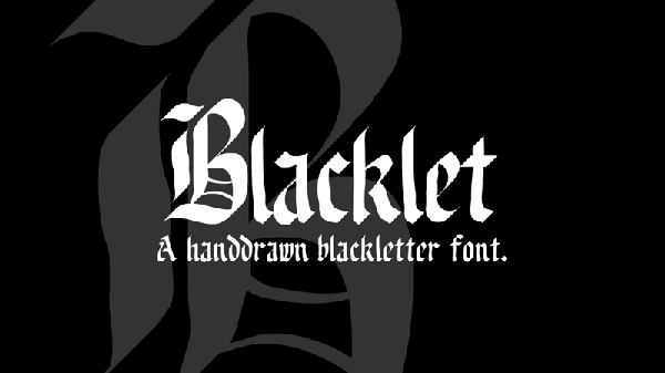 Blacklet Free Font Free Font