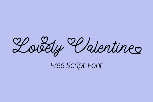 Lovely Valentine Script Free Font