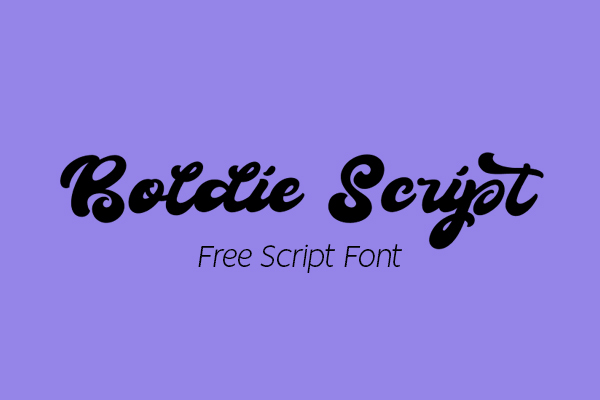 Boldie Script Free Font