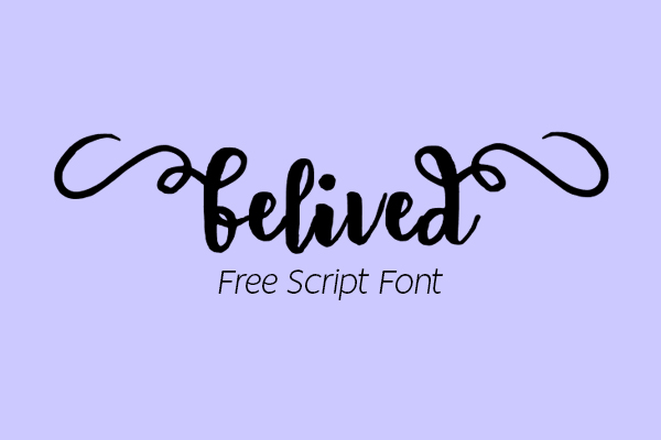 Belived Script Free Font