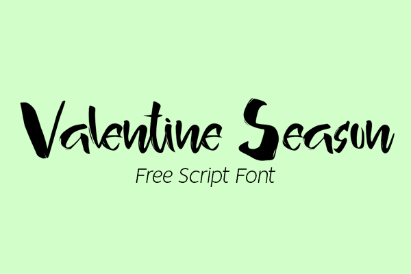 Valentine Season Handwriting Script Free Font