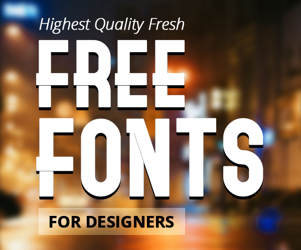 15 Fresh Free Fonts for Designers