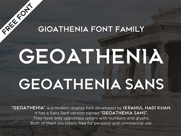 Geoathenia Free Font
