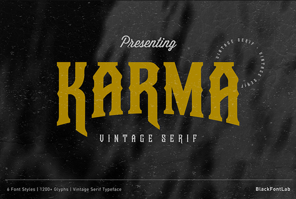 Karma Vintage Free Font
