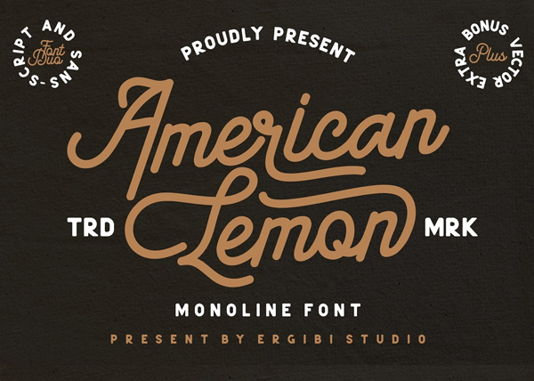 American Lemon Font Duo Free Logo Font