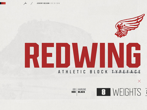 Redwing Free Logo Font