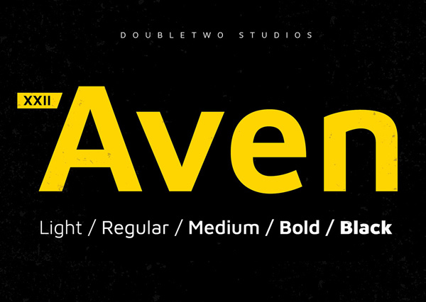 XXII Aven Free Logo Font