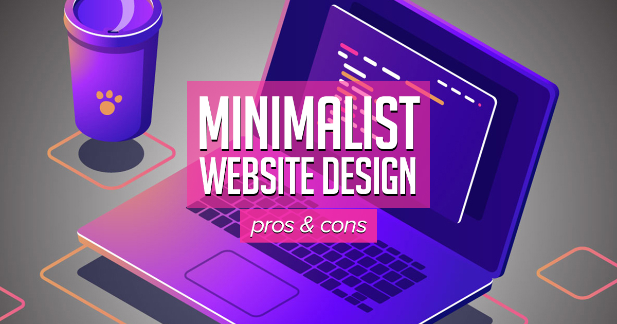 Minimalist website design: pros and cons